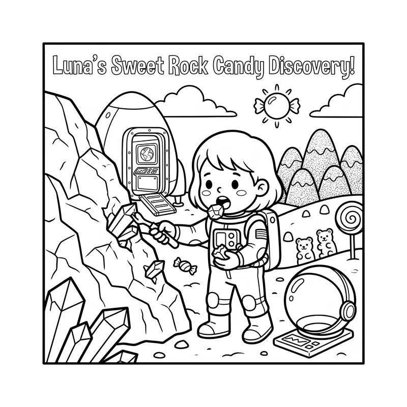 Luna's sweet rock candy discovery